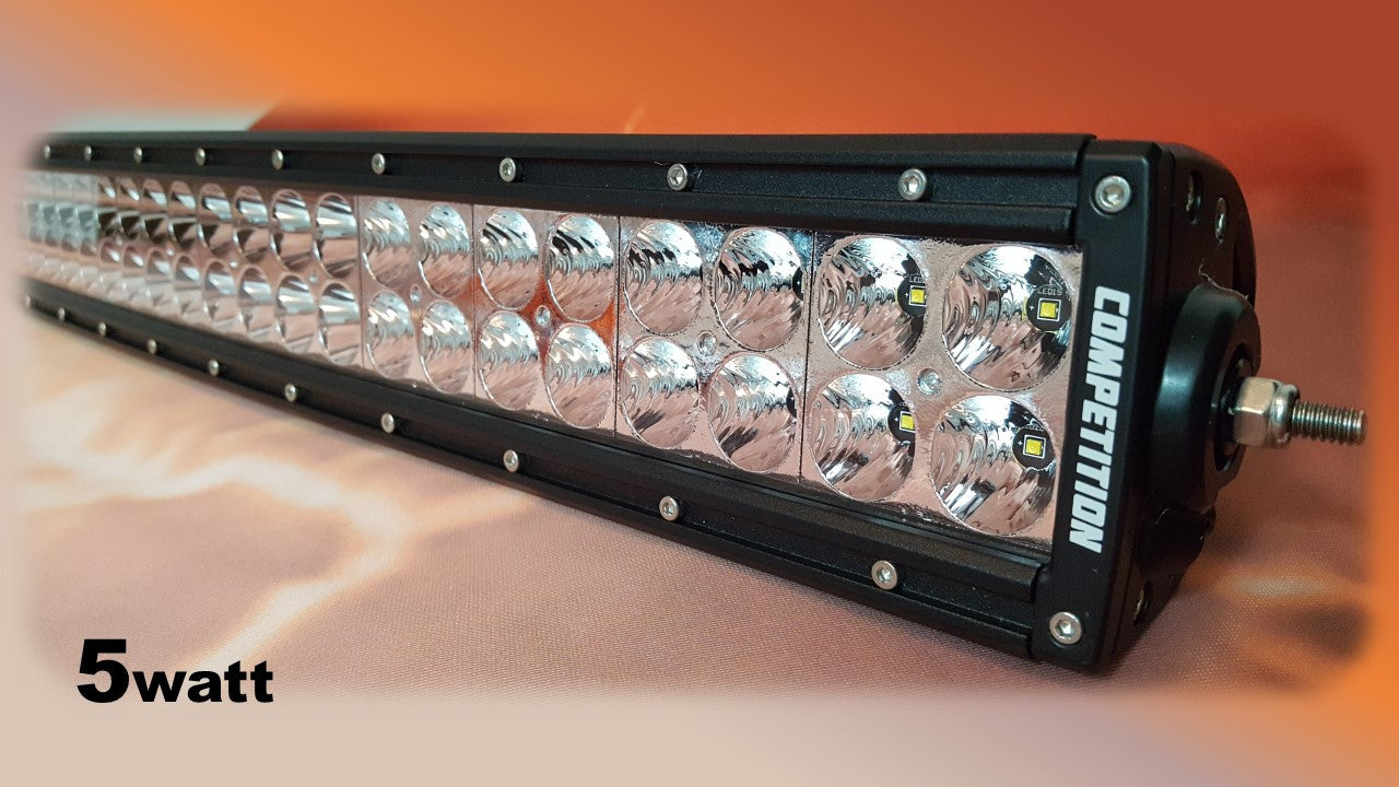 30 inch 5 watt curved dual row led light bar
