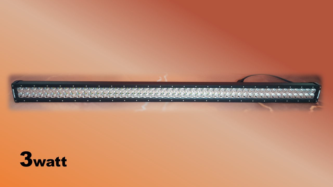 50 inch dual row 3 watt led light bar