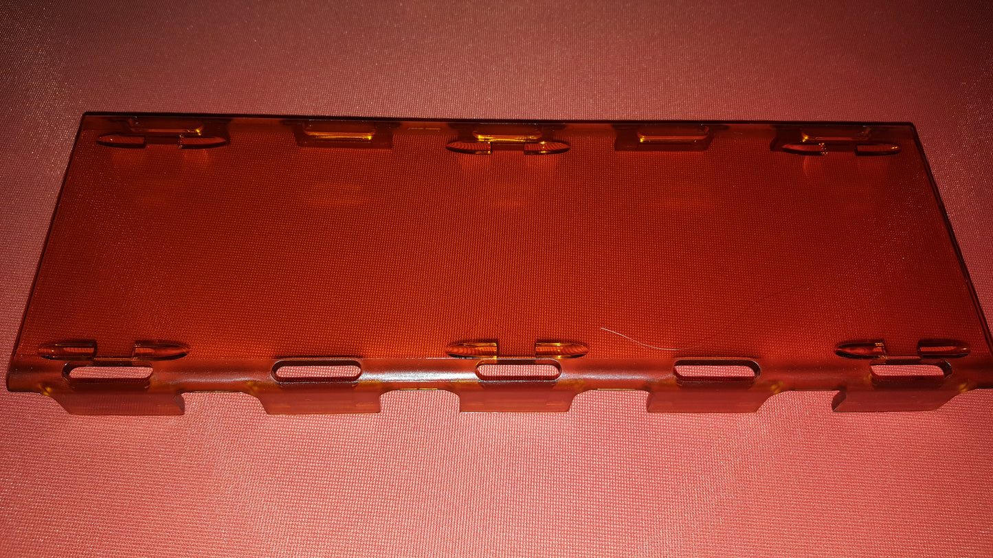 amber cover dual row light bar