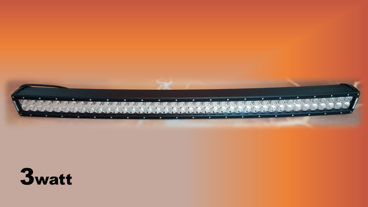 40 inch curved dual row 3 watt led light bar