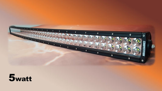 50 inch curved dual row 5 watt led light bar